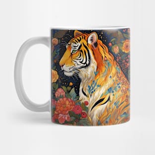 Tiger Art Under The Stars Mug